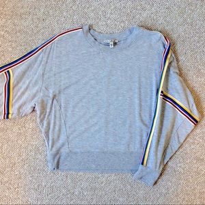 Express rainbow stripe sweater